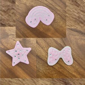 Stoney Clover Lane Pink Rhinestone Patch Set